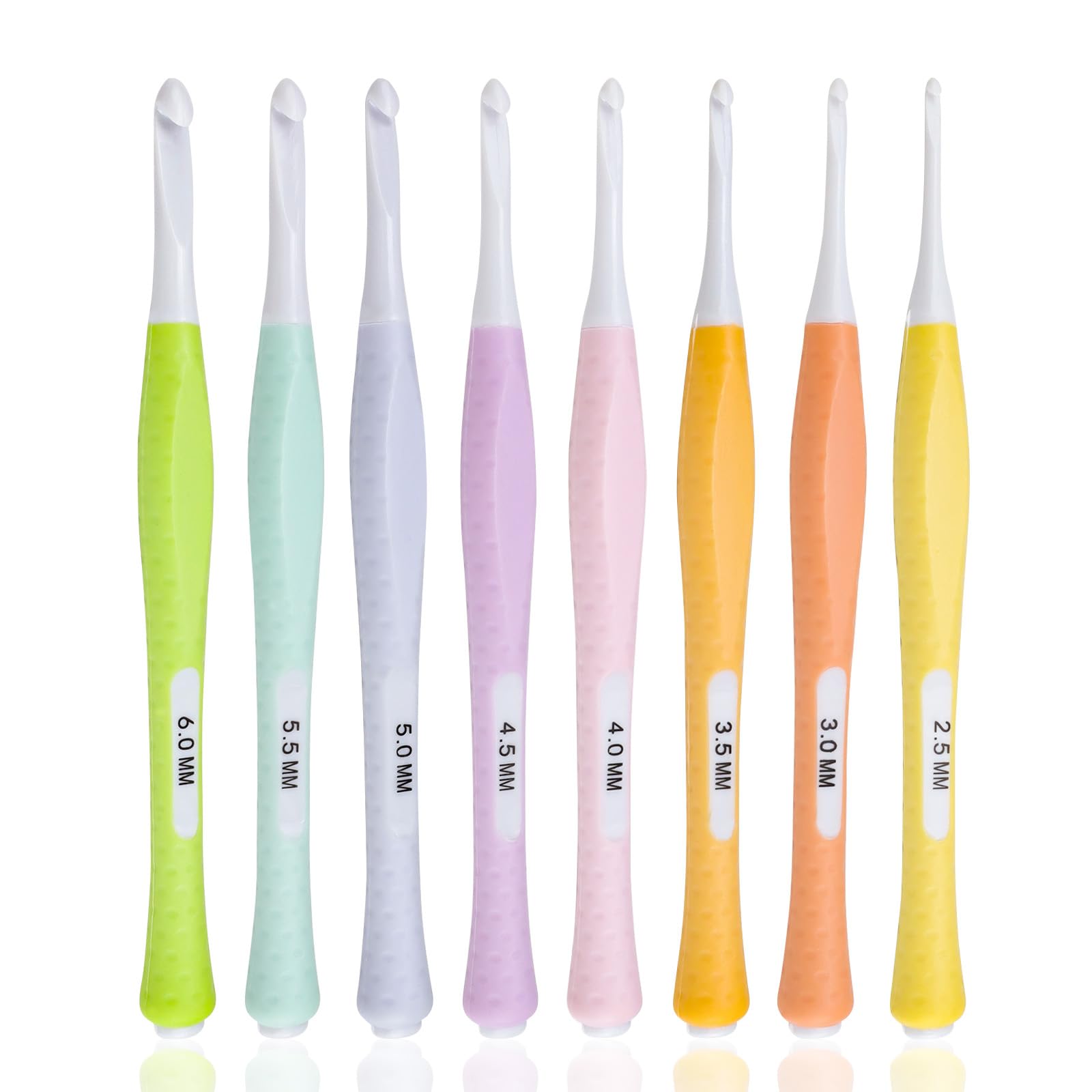 Set Uncinetti HERKINDNESS 8 Pezzi - Ergonomici, Silicone, Per Principianti E Amigurumi - Foto 5