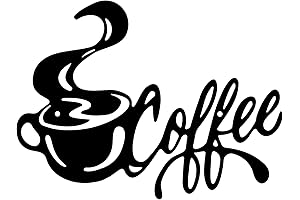 Rustic Kitchen Wall Decor - "Coffee" Metal Hanging Sign