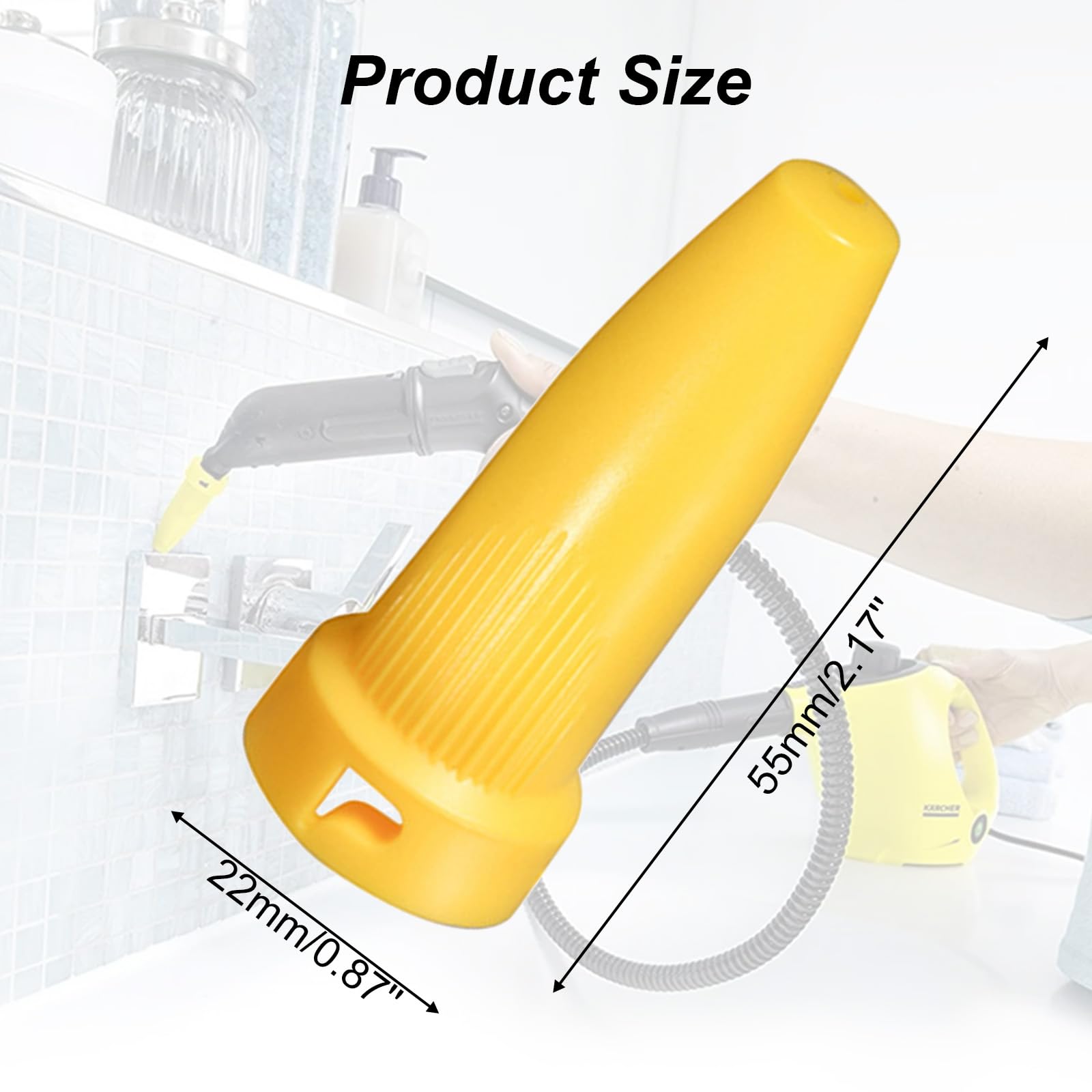 SaferCCTV Yellow Nozzle Compatible with SC1/SC2/SC3/SC4/SC5/SC7/CTK10/CTK20/SG4/4 Steam Cleaners, High - Pressure Cleaning Accessory