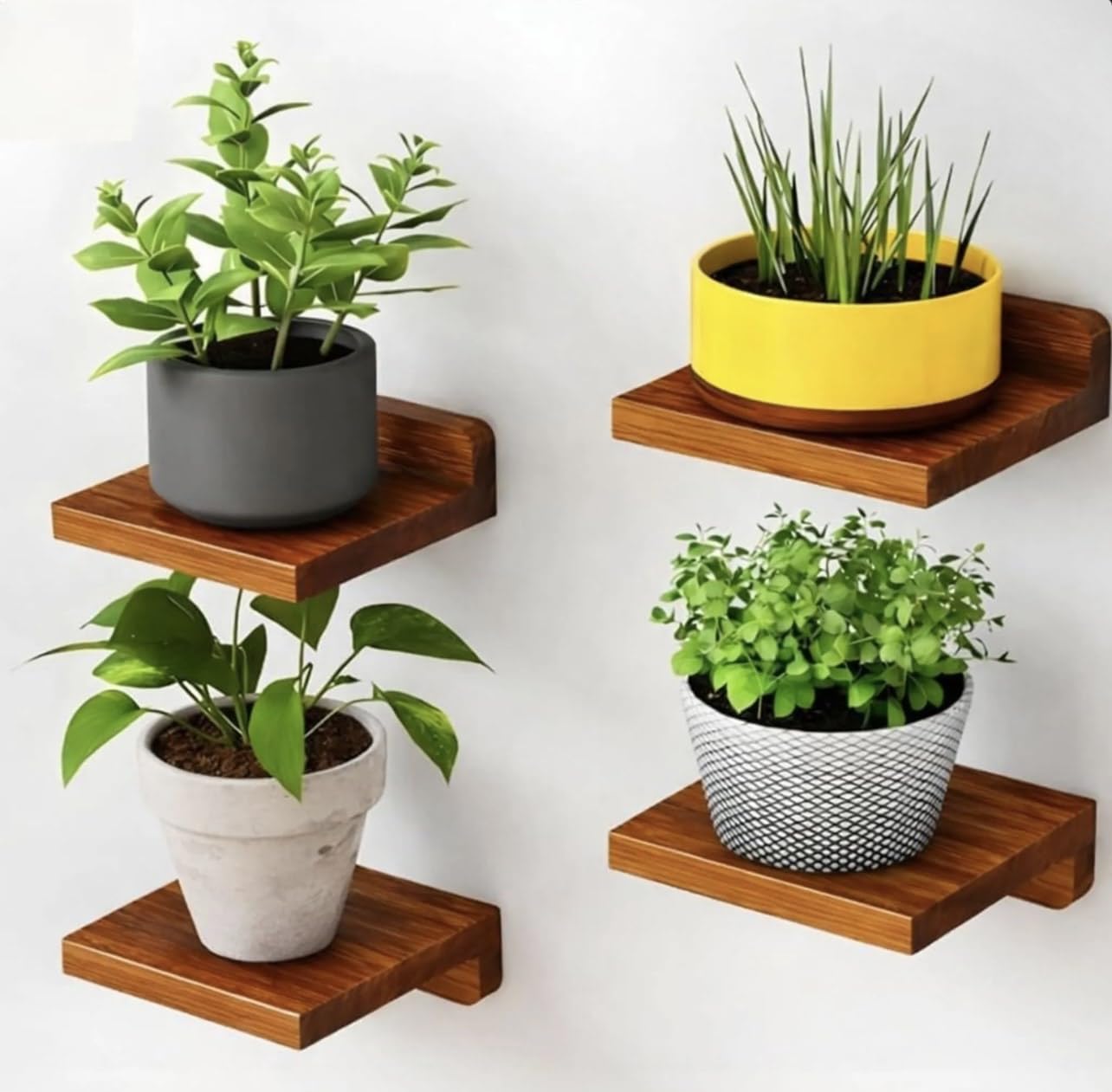 Nitriva Engineered Wood Floating Shelves for wall Decor Wall Shelf Storage Organizer | Mini Display Shelf for Living Room, Bathroom, Kitchen & Bedroom Décor Pack of 4-picture-26
