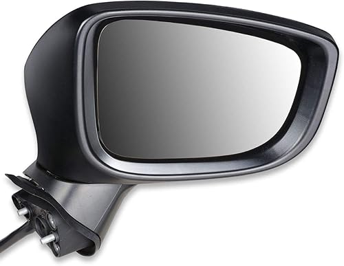 DNA Motoring OEM-MR-MA1321181 Espejo de puerta lateral derecho con estilo de fábrica compatible con Mazda 3 14-15