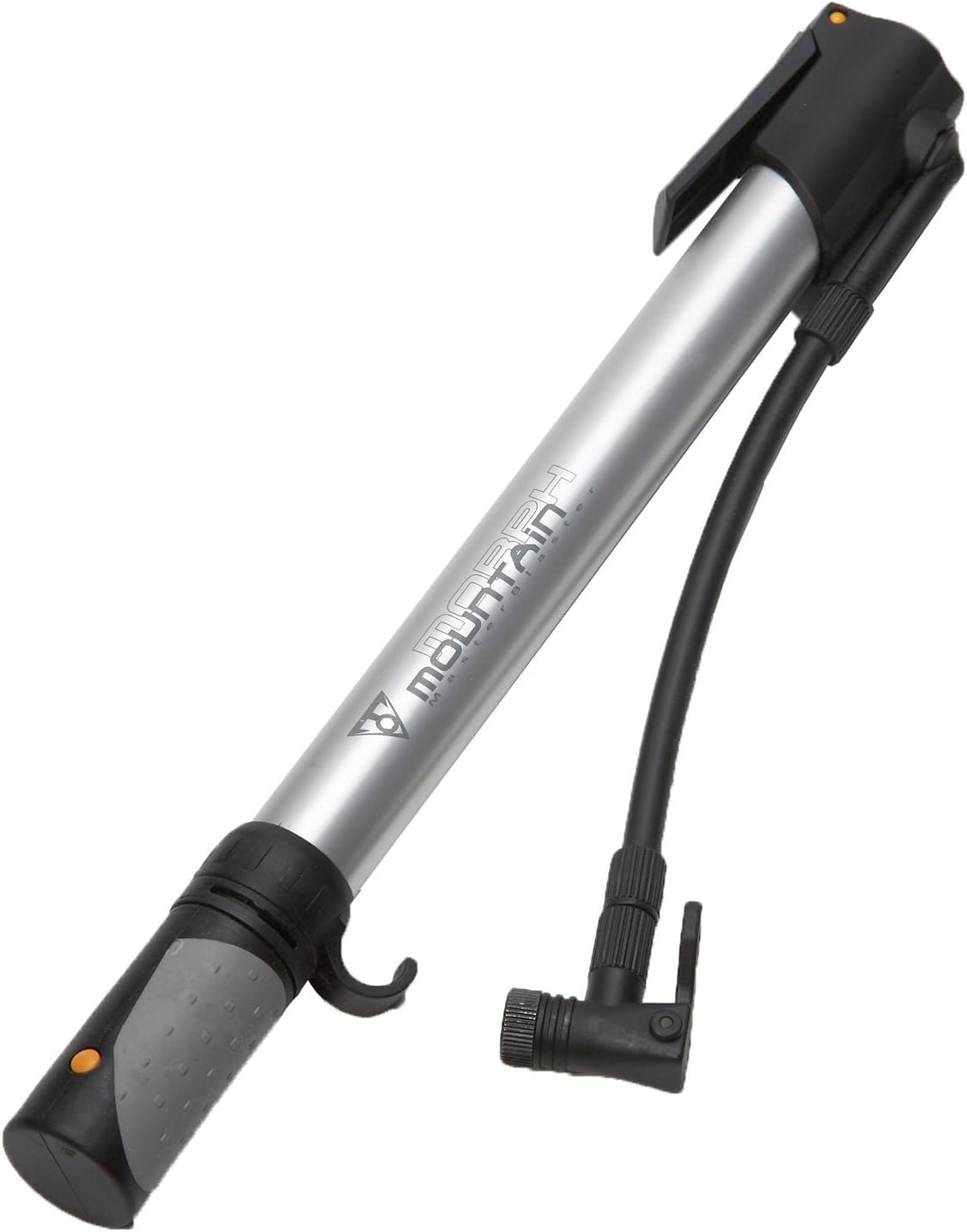 Mountain Morph Bike Pump – High-Volume Portable Floor Pump for MTB & Gravel Bikes, 160 Psi / 11 Bar Pressure Capacity, Butted Aluminum Barrel, Fold-Out Foot Pad & Flexible Hose