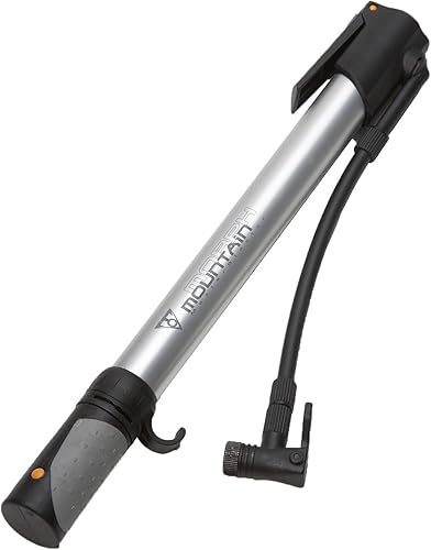 Topeak Mountain Morph - Bomba para bicicleta, color plateado, negro, 13.8 x 2.3 x 1.2 in 13.8 x 2.3 x 1.2 pulgadas