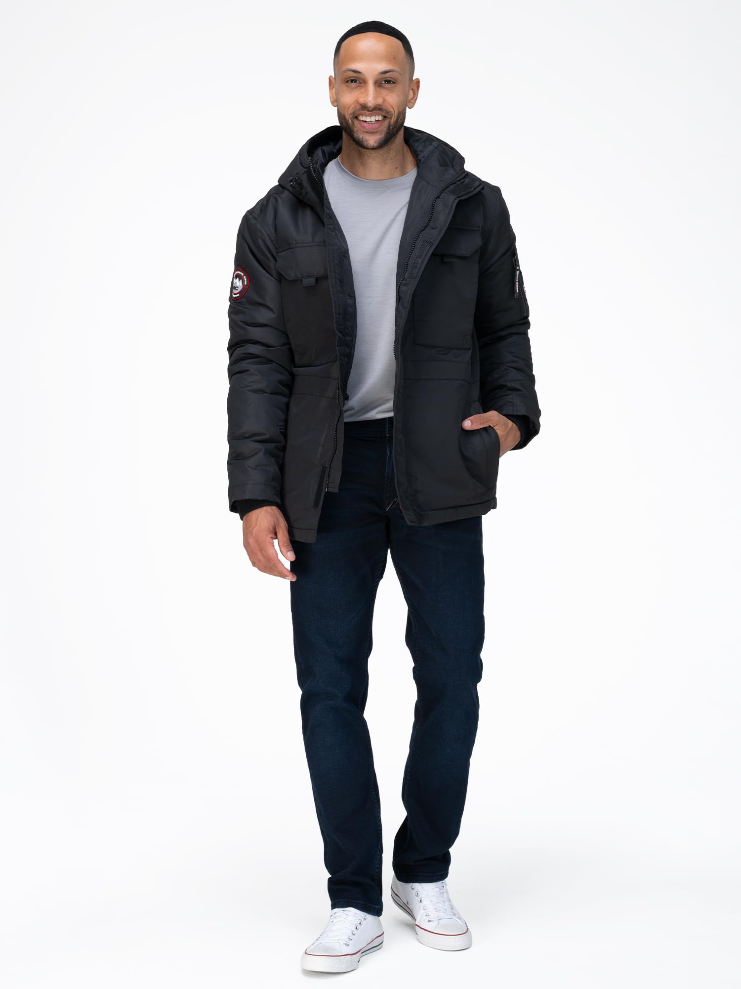 Rock Creek Giacca invernale da uomo con cappuccio H-400