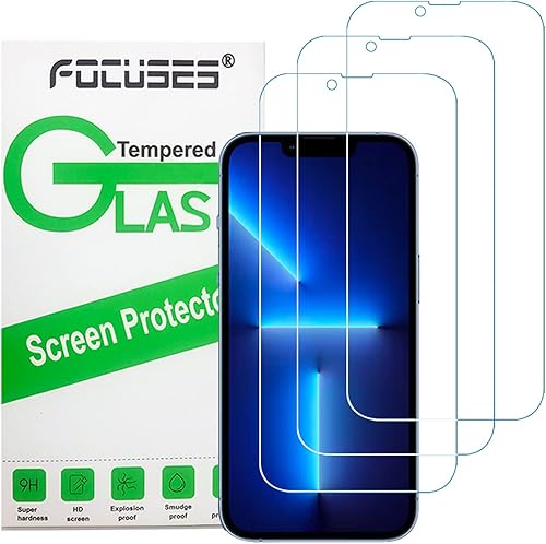 Focuses Protector de pantalla para iPhone 13 Pro Max, protector de pantalla para iPhone 14 Plus, protector de pantalla anti luz azul, compatible con