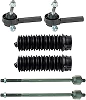 Vista 88 de TRQ Kit de dirección interior y exterior para lado del conductor y del pasajero delantero, con cremallera de dirección y fuelle de piñón compatible