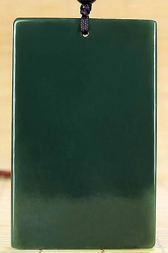 Miniatura 5 de Amuleto colgante de nefrita de jade verde hetiano natural tallado Fengshui zodiaco dragón bestia, Jade, no conocido