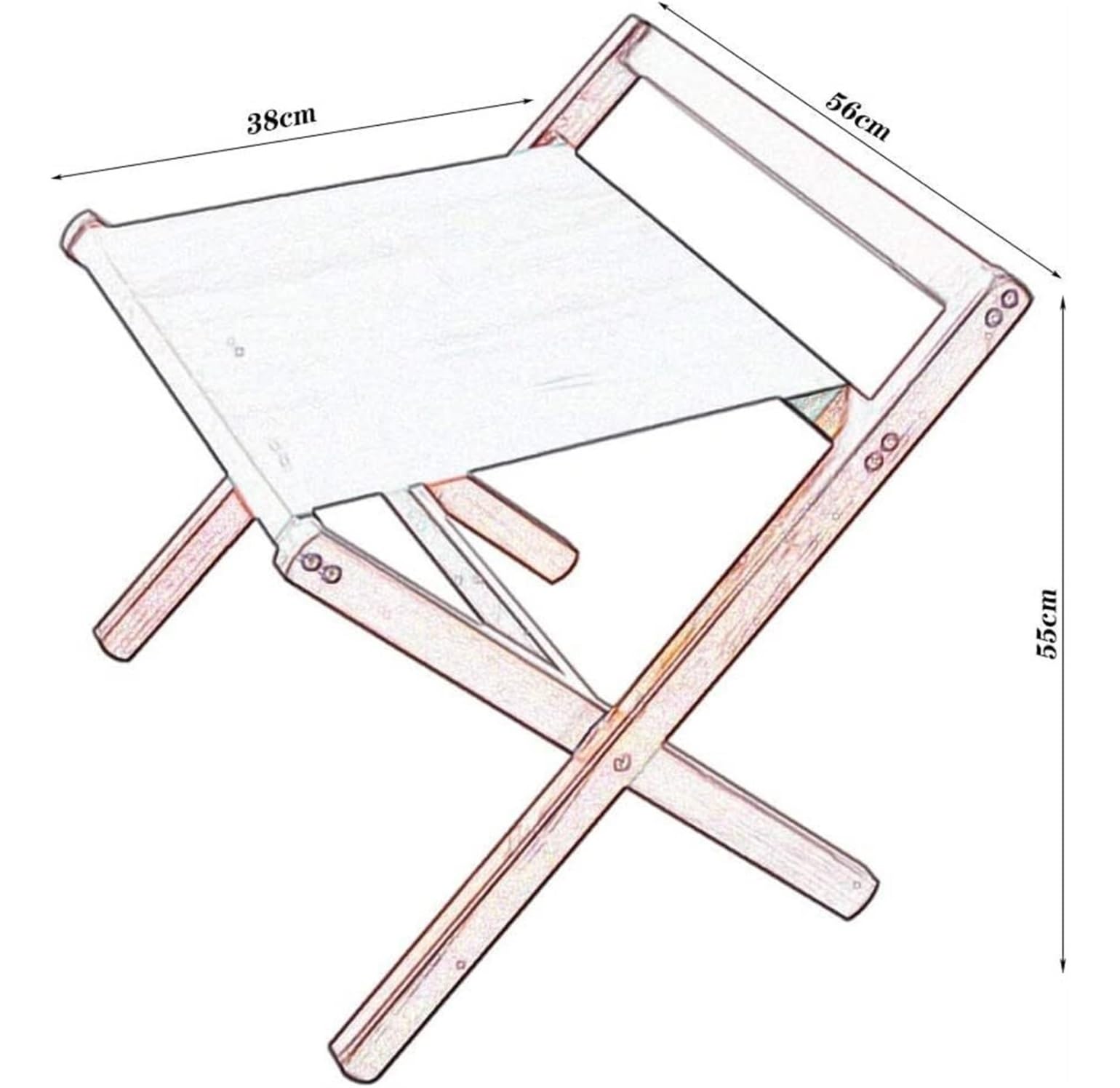 Porta Maletas Hogar Portaequipajes Plegable del Soporte De La Maleta con Una Sola Capa Madera Respaldo para El Hotel Portaequipajes Invitados(White)