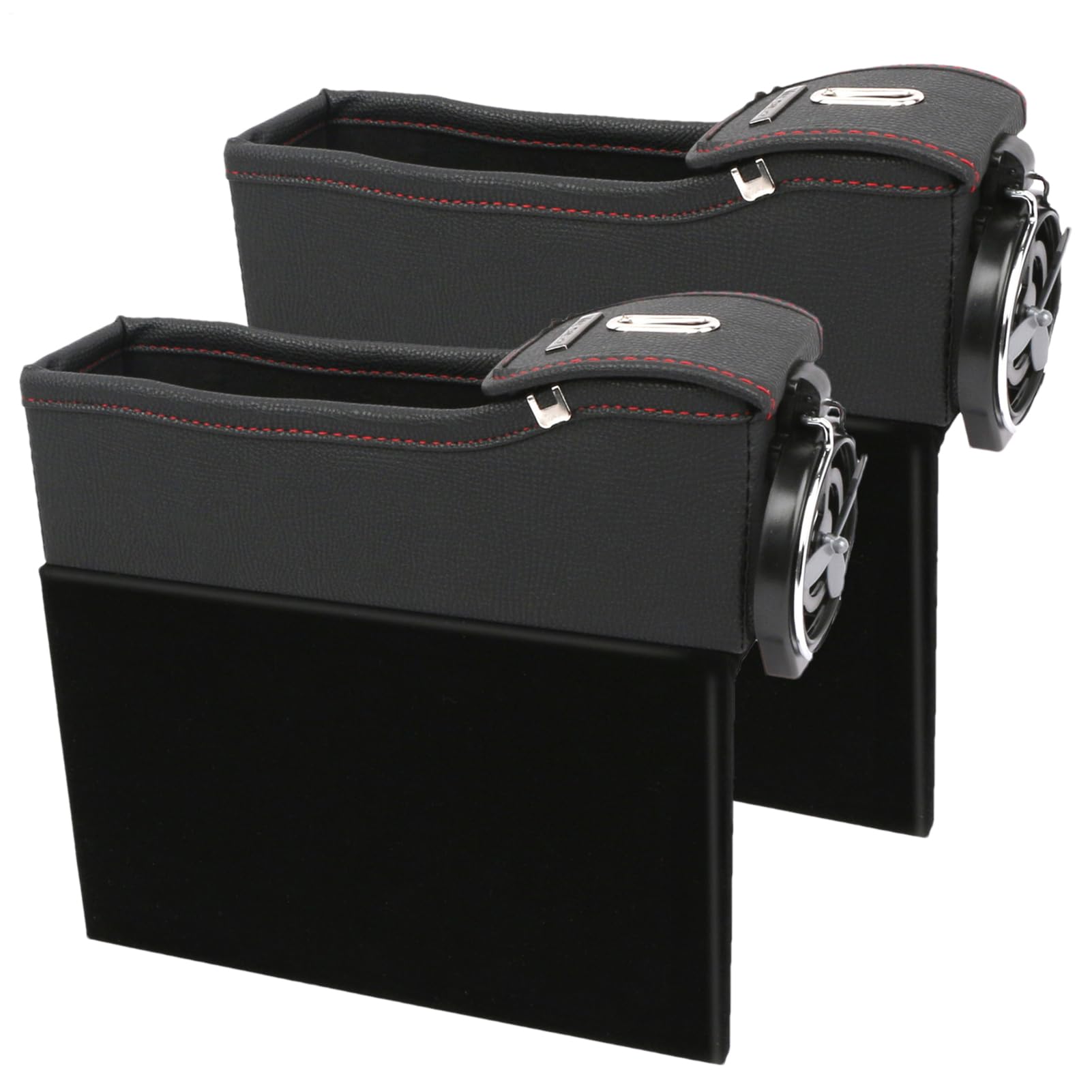 Organisateur de rangement pour voiture avec porte-gobelet intégré et fente pour smartphone