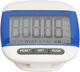 Contador de Passos de Caminhada Simples, Rastreador de Passos Leve, Contador de Passos de Trilha Com Display LCD Grande Com Clipe, Pedômetro de Caminhada para Homens Mulheres