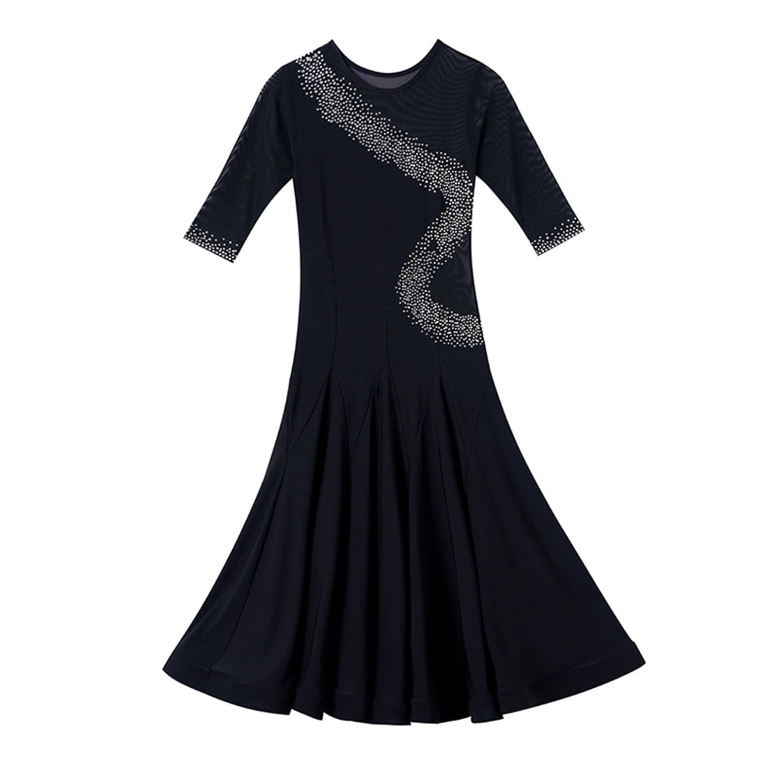 Robe Latine À Franges avec Strass for Femmes