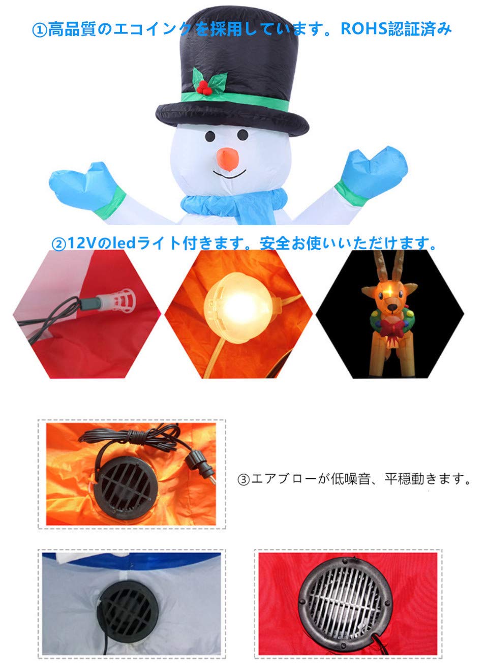 Amazon.co.jp: S&C Live エアーディスプレイ エアブロードール エアー