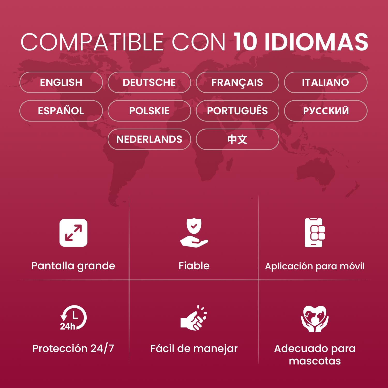 Kit Alarma Casa con Aviso al Movil, Sistema de Alarma para Casa WiFi y 4G gsm sin cuotas con Pantalla Táctil 4.3” y Batería de 1500 mAh, Aplicación Tuya Smart Life, Alexa, SQ4324C
