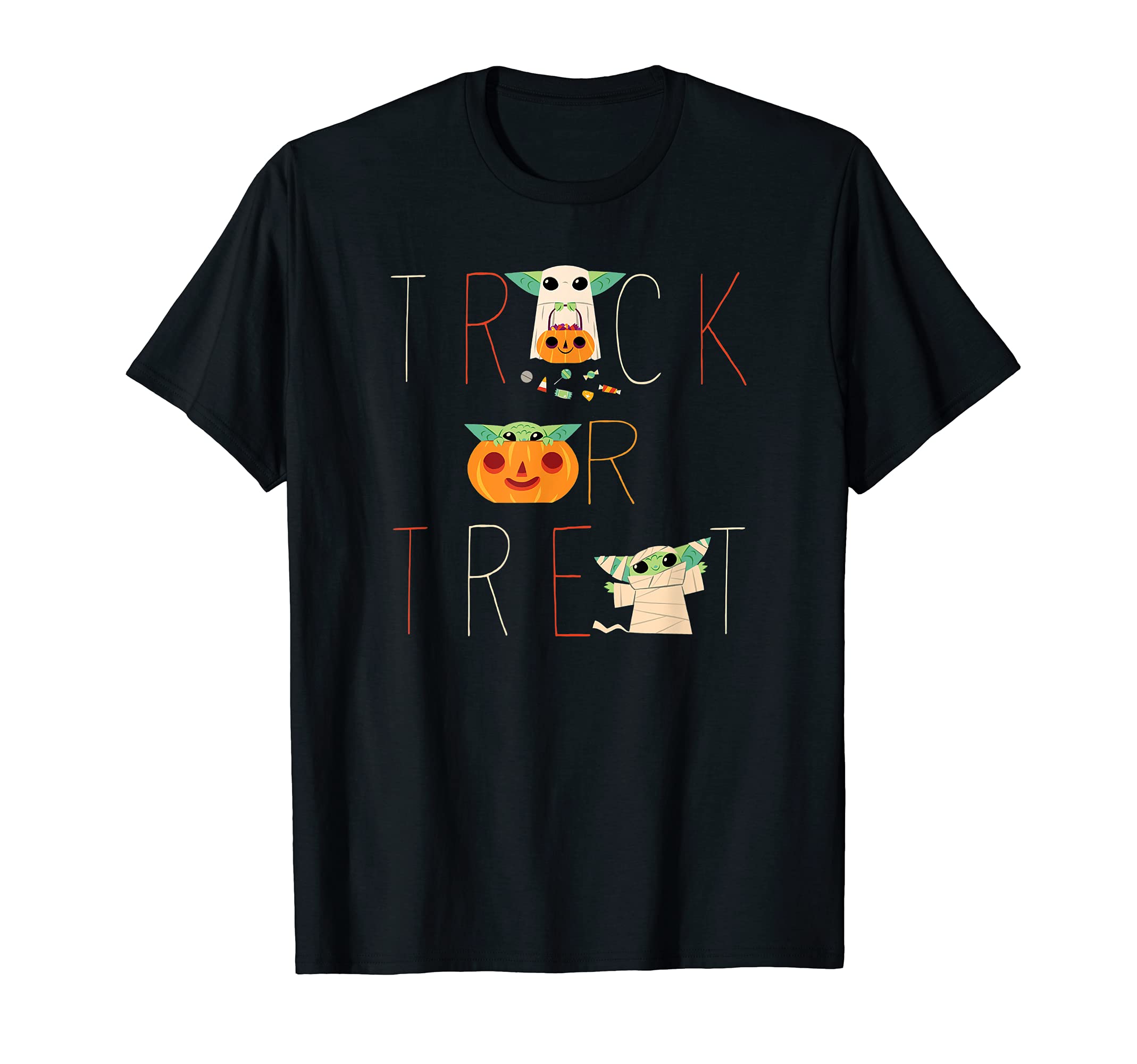 The Mandalorian Grogu Halloween Trick Or Treat T-Shirt