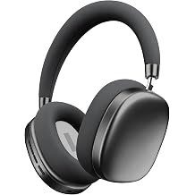Wentronic YG01 Wireless Over-Ear Headphones, Active Noise Cancelling, Up to 58H Battery Life, Bluetooth 5.3, Great for Travel & Office, USB-C Lossless Audio, Microphone for iPhone Android - Black