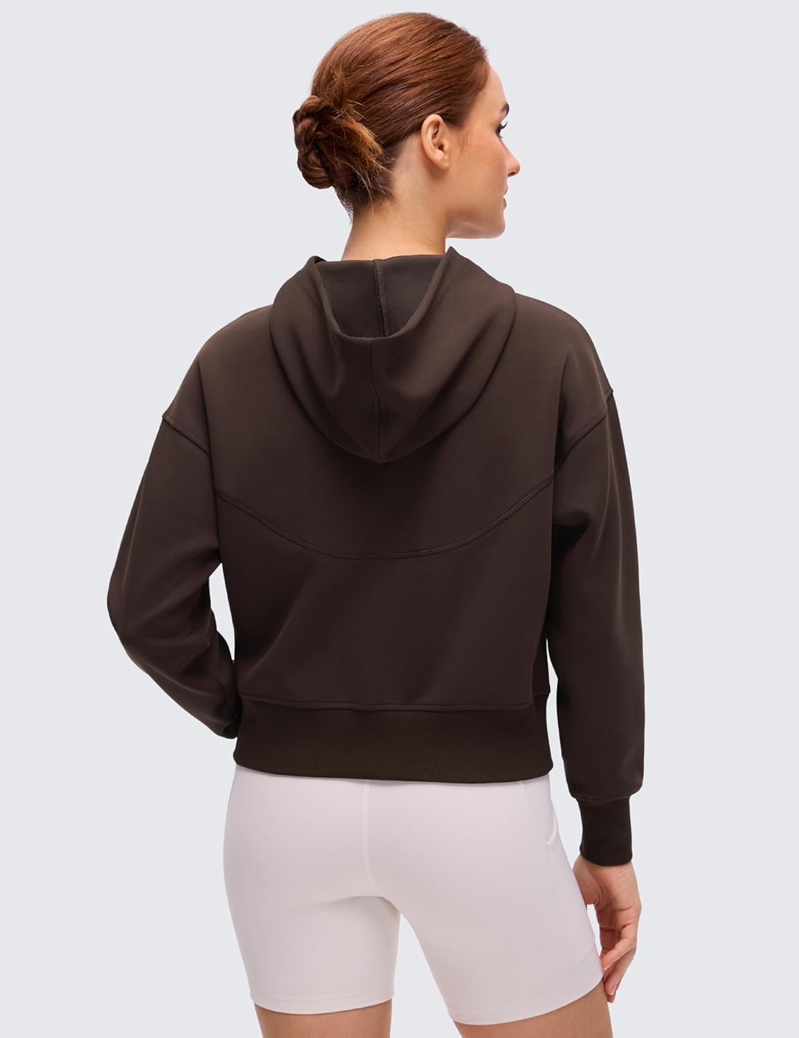 CRZ YOGA SoftAura Full Zip Hoodies for Women - Workout Casual Zipper Hooded Sweat Shirts with Pockets - Image 2