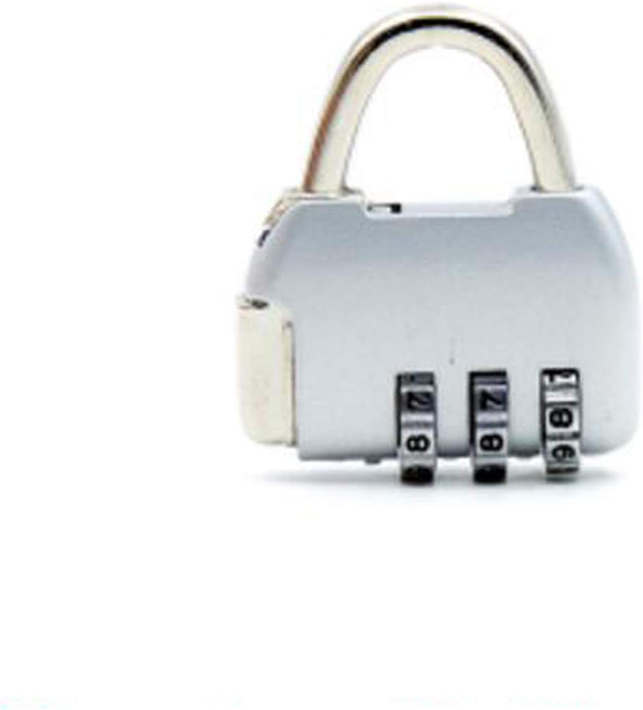 FixtureDisplays® 2PK 3 Digit Combination Security Code Padlock for Travel Luggage Suitcase, School, Gym Locker, Sports Locker 15626-SILVER-2PK