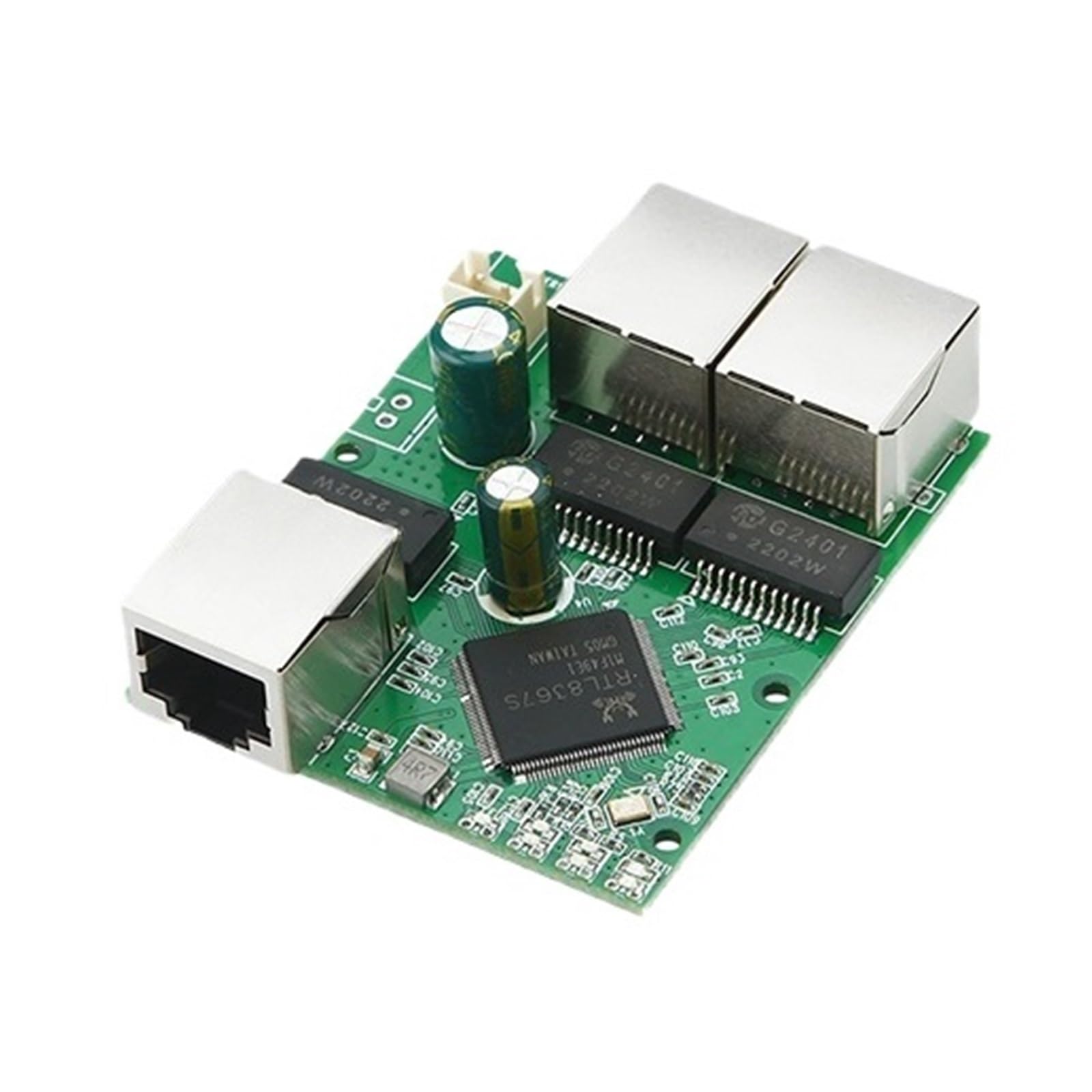 OSHZIKJII Industrial-grade 3-port Gigabit Ethernet switch module, 1-to-2 network transmission device internal motherboard(JT-IES303-H)