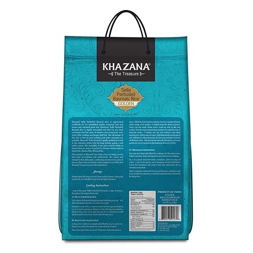Miniatura 10 de Khazana Arroz basmati ultra largo de alta calidad bolsa Ziploc de 10 libras sin OMG sin gluten Kosher y sin colesterol aromático sabroso y auténtico