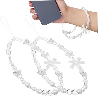 KICHOUSE 2 Peças Cordão De Telefone Celular Alça De Capa De Telefone Para Telefone Mulheres Encantos De Telefone Charme De Telefone Kawaii Pulseira De Telefone Kawaii Charme De Telefone