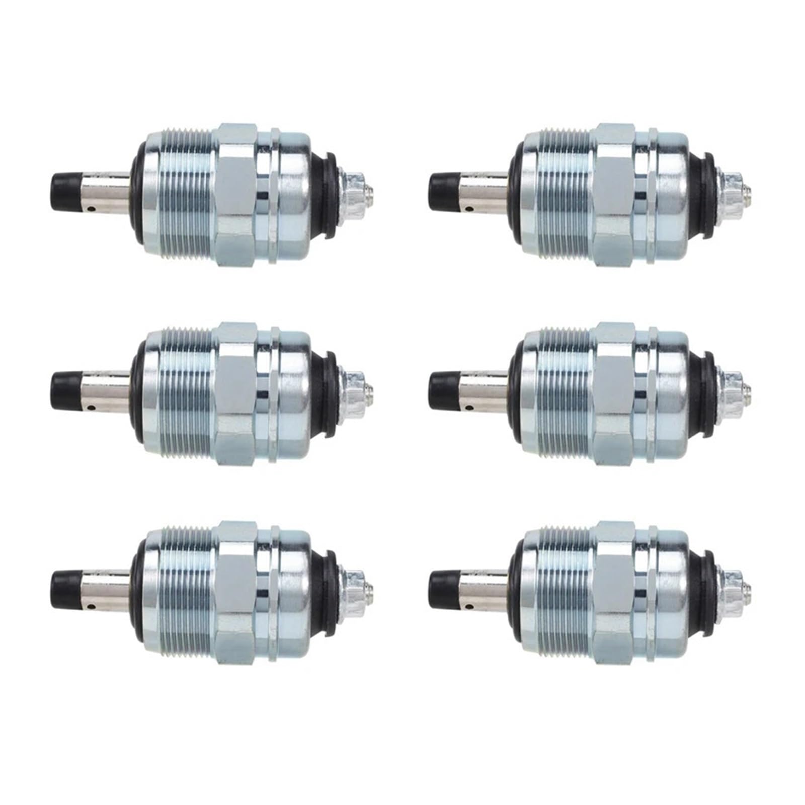 Zawór elektromagnetyczny pompy paliwa 6X 12V, zawór odcinający paliwo elektromagnetyczny dla 096030-0070 096010-0690 096030-0160