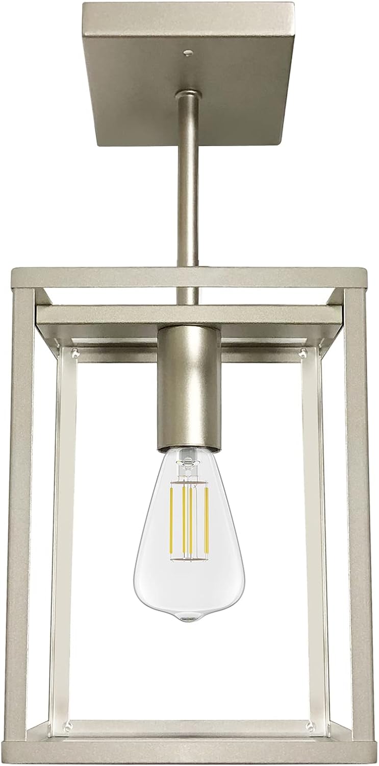 Dream lighting RV Interior LED Light Fixture 12V RV Light Kitchen Island Overhead Hanging Lamp - Champagne Silver Finished, Soft White 3500K, No Switch, 14inch