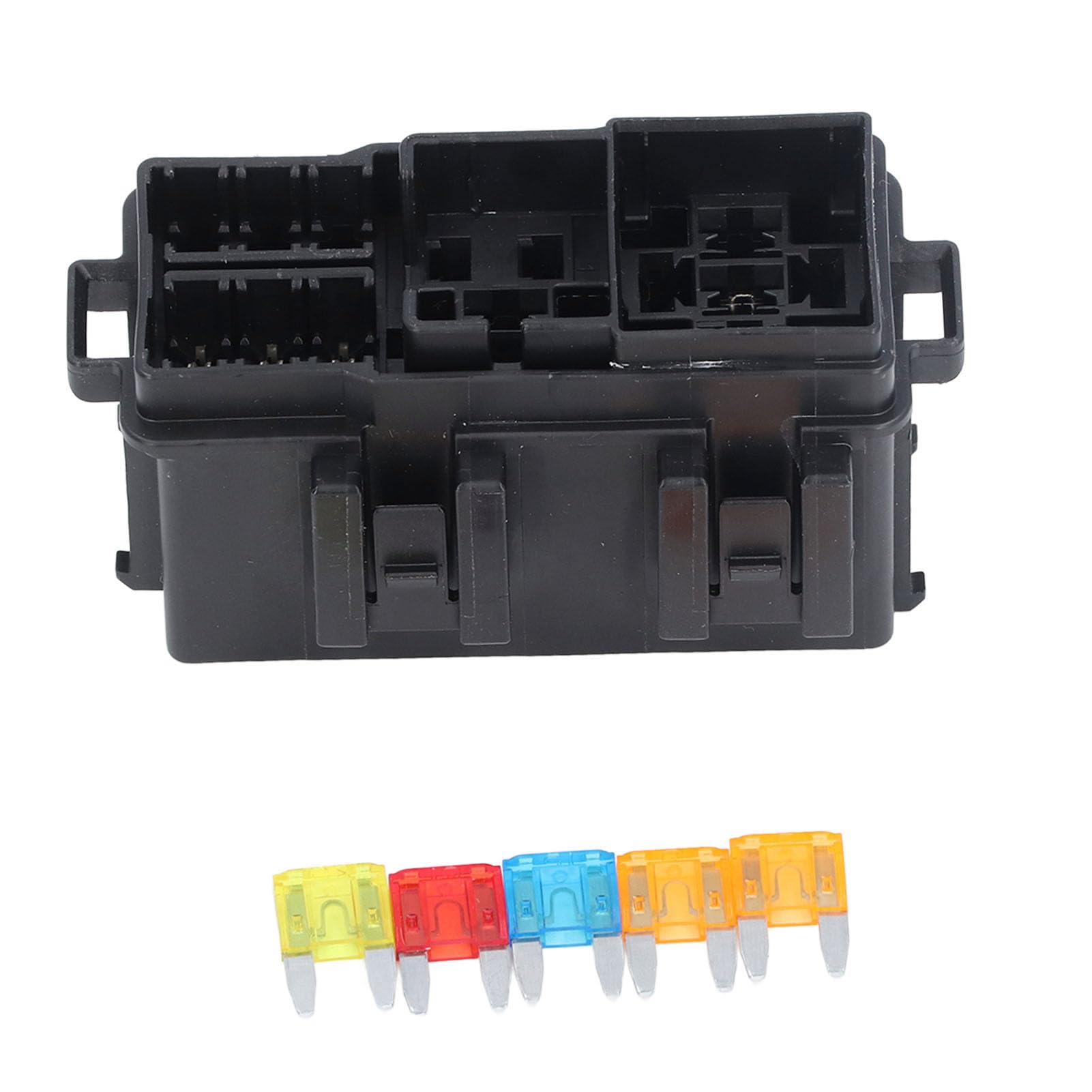 Scatola Relè Fusibili a 6 Vie con Terminale, Presa Fusibili Relè 12V Abs Portafusibili Impermeabile Kit Blocco Scatola Relè Plug And Play per Veicoli Marini Automobilistici Scatola Relè Fusibili a 6 Vie con Terminale, Presa Fusibili Relè 12V Abs Portafusibili Impermeabile Kit Blocco Scatola Relè Plug And Play per Veicoli Marini Automobilistici