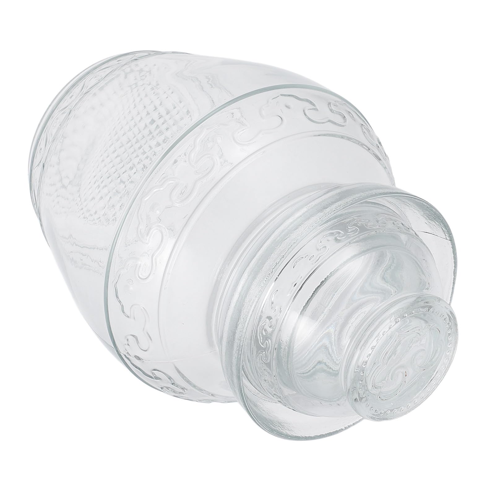 Haushaltsvorratsglas Gurkenglas mit Deckel Glasfermentglas 2,5 kg Kapazität zum Fermentieren von Kimchi und Sauerkraut in Küche