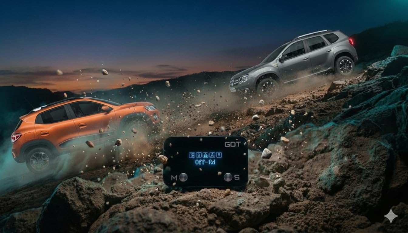 GOT Boost Smart AI Car Throttle Device|Compatible with All RENAU/NESSAN Cars| Diesel-Petrol-CNG-EVs|12 Mode with AI Technology Plug&Play Car Performance Boost App Controlled iOS/Android-image-7