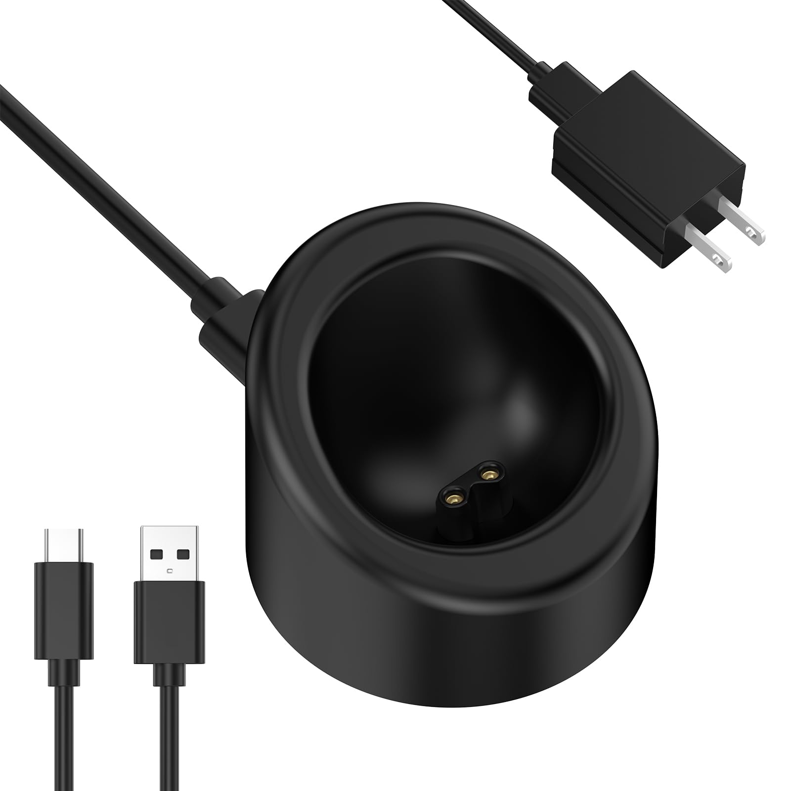 Rounkin Charging Dock Power Adapter Cord for MANSCAPED Lawn Mower 3.0/2.0 and Ear Hair Trimmer, Replacement for MANSCAPED Charging Dock with AC