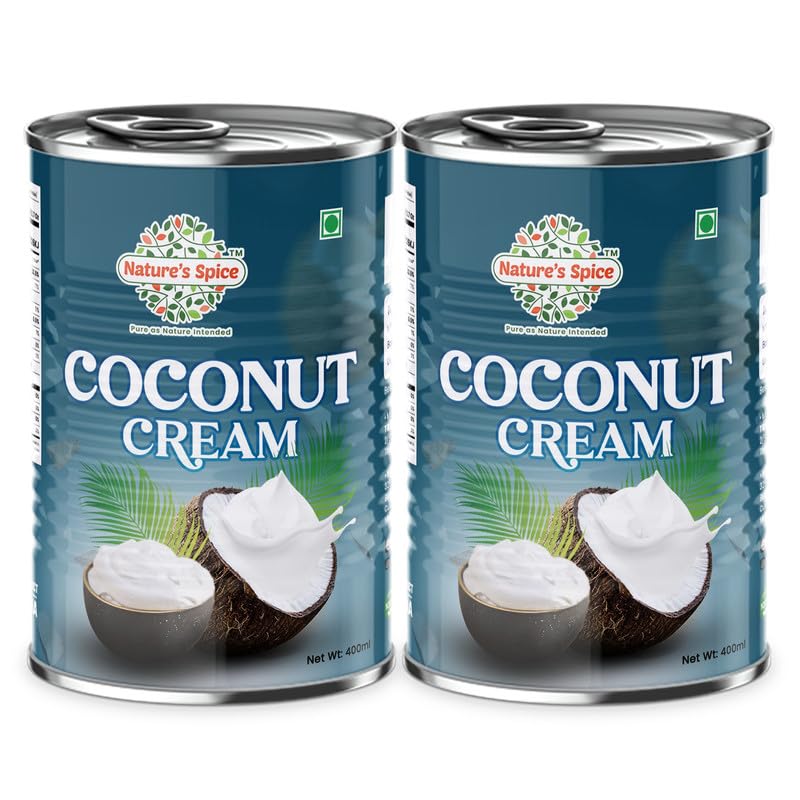 Natures Spice - Pure as Nature Intended Coconut Cream-800 Ml ? Combo Pack Of 2 X 400 Ml,A Perfect Alternative Of Milk Cream For Vegan Diet?100% Dairy Free Product (B0CB4BD8RF) Amazon Price History, Amazon Price Tracker