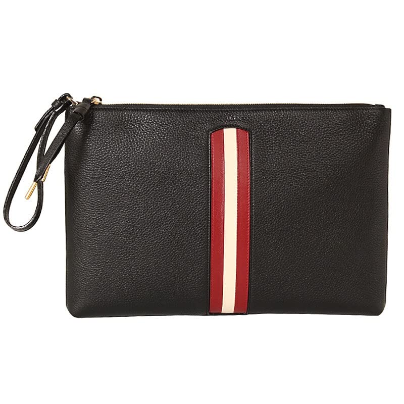 Bally Mhayla Ladies 6232361 Black Leather Clutch Bag
