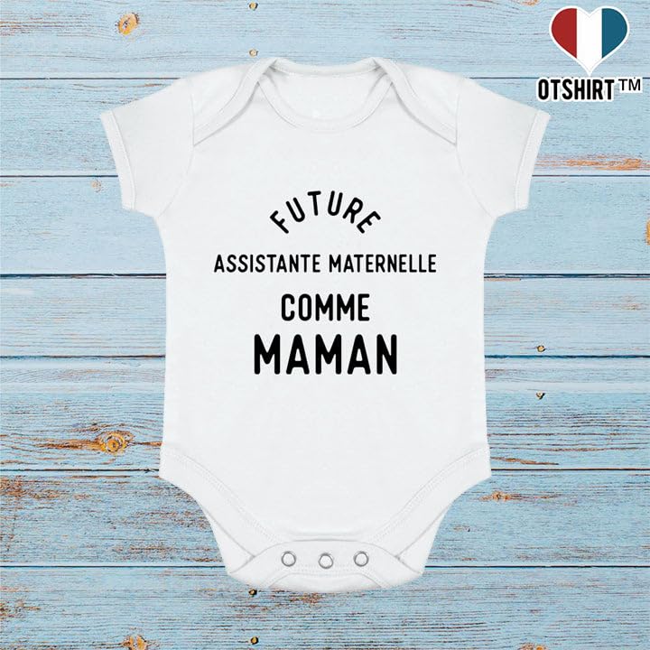 Body bébé Future Assistante Maternelle comme Maman fierté familiale - 2