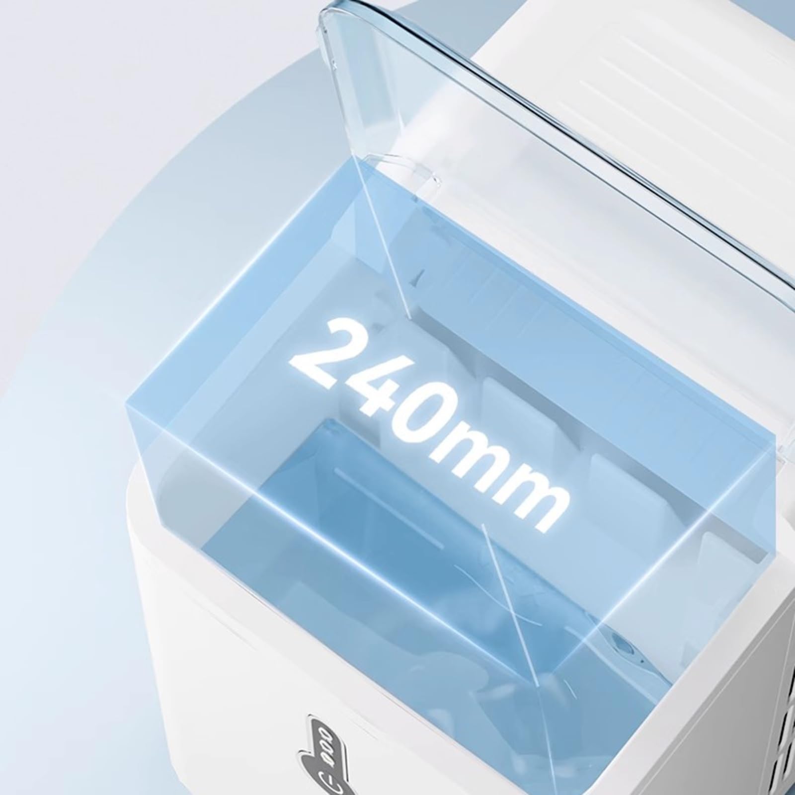 máquina de Hielo Máquina de Hielo portátil Grande for dormitorios domésticos, máquina de fabricación de Hielo Completamente automática, compacta Maquina de Hielo para casa