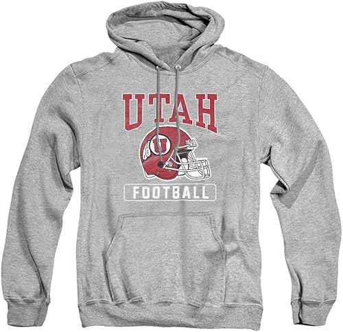 Miniatura 5 de University of Utah Sudadera con capucha oficial de baloncesto unisex para adultos Negro,Athletic Heather,Carbón