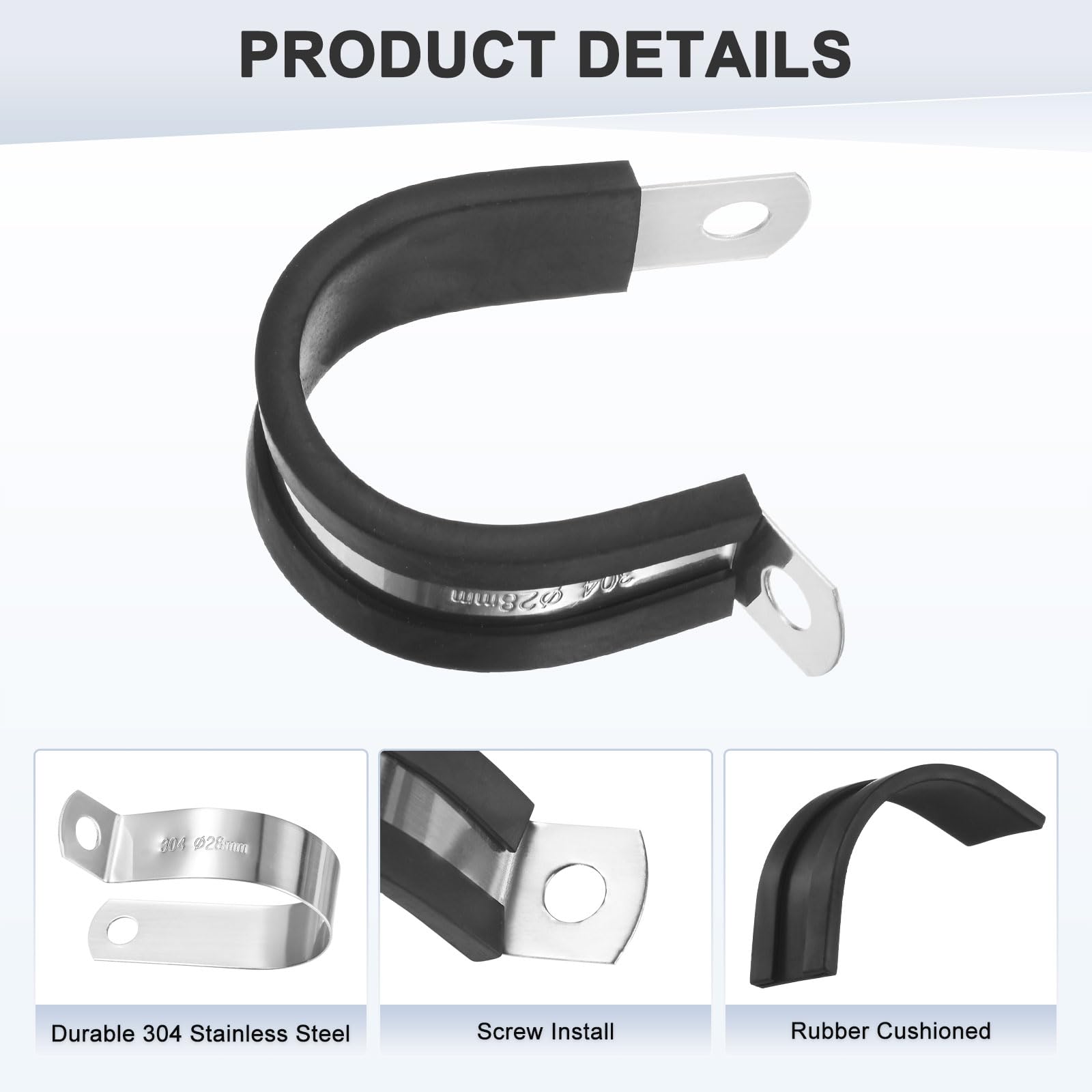 M METERXITY 20-Pack Cable Clamps - Image 2