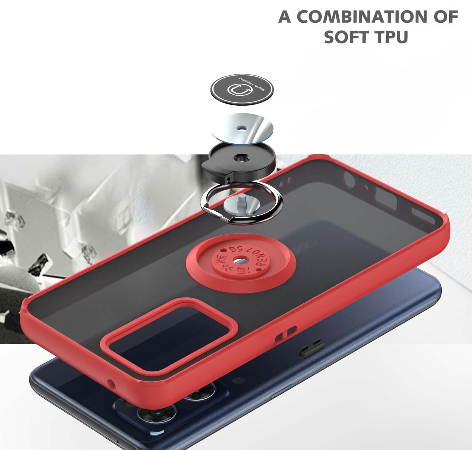 ILING Cover per OPPO Find X5 Lite 5G, Compatibile con la