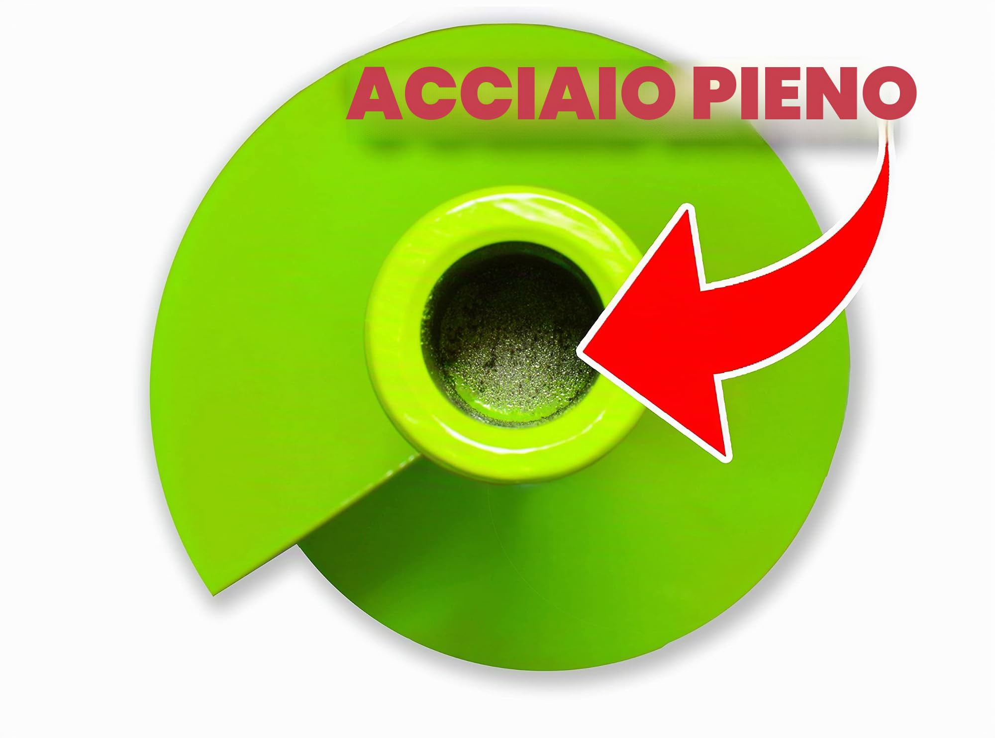 WERHE Trivella 100 mm, Acciaio Pieno, Doppia Spirale, Adattatore SDS Plus | Trivella per Pali per montaggio recinzioni e lavori in giardino, punta di centraggio temprata, incl. 2 perno di sicurezza