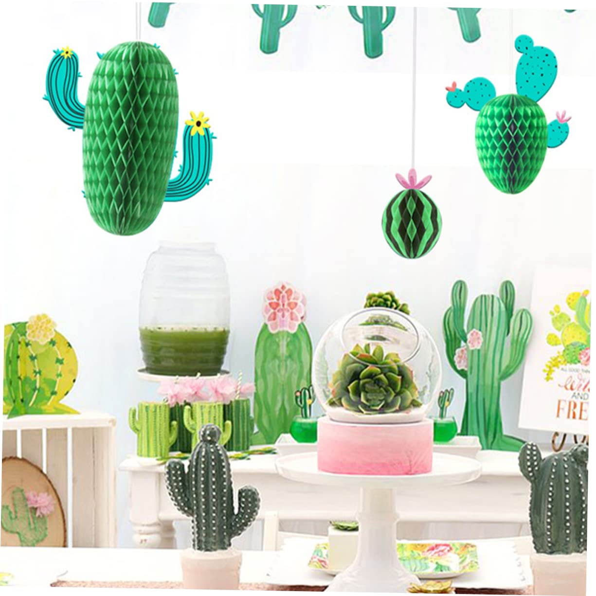 KatchOn, Confezione da 9 centrotavola a forma di cactus per feste, decorazioni per feste messicane, decorazioni per feste grasse, decorazioni per feste taco, decorazioni per feste in taco, decorazioni
