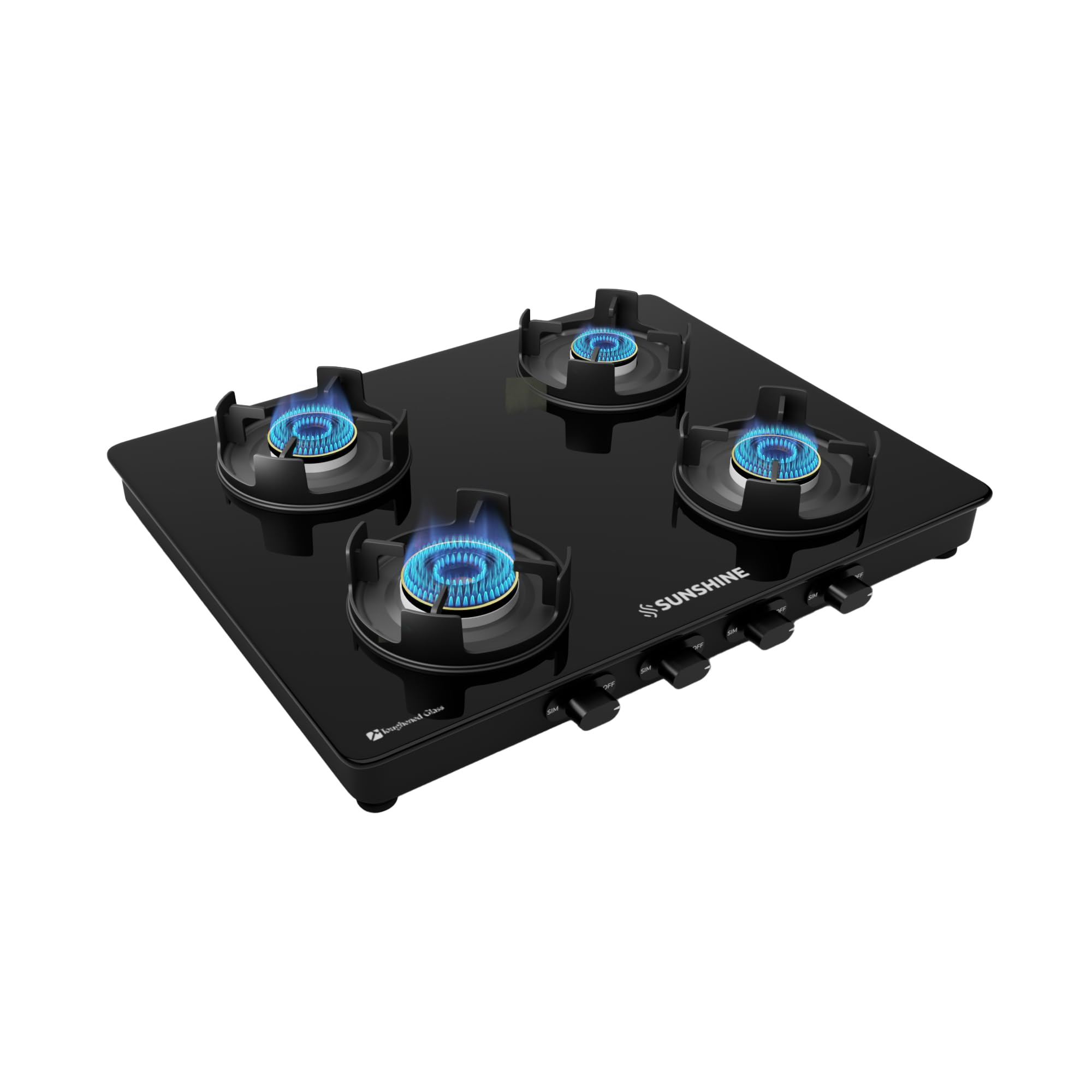 SUNSHINE Tempered Glass Regal Pro 4 Burner Gas Stove Toughened Glass Cooktop Manual Ignition|Black Powder Coated Body|Isi Certified|2Y General Warranty(Burner,Gas Valve And Glass-5 Years)(4 Burner) (B0B84Z5YSK) Amazon Price History, Amazon Price Tracker