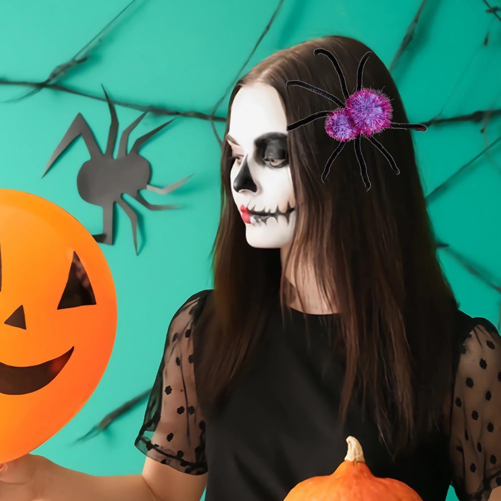Amazon | [Turkalla] ハロウィン ヘアクリップ 4点セット 蜘蛛
