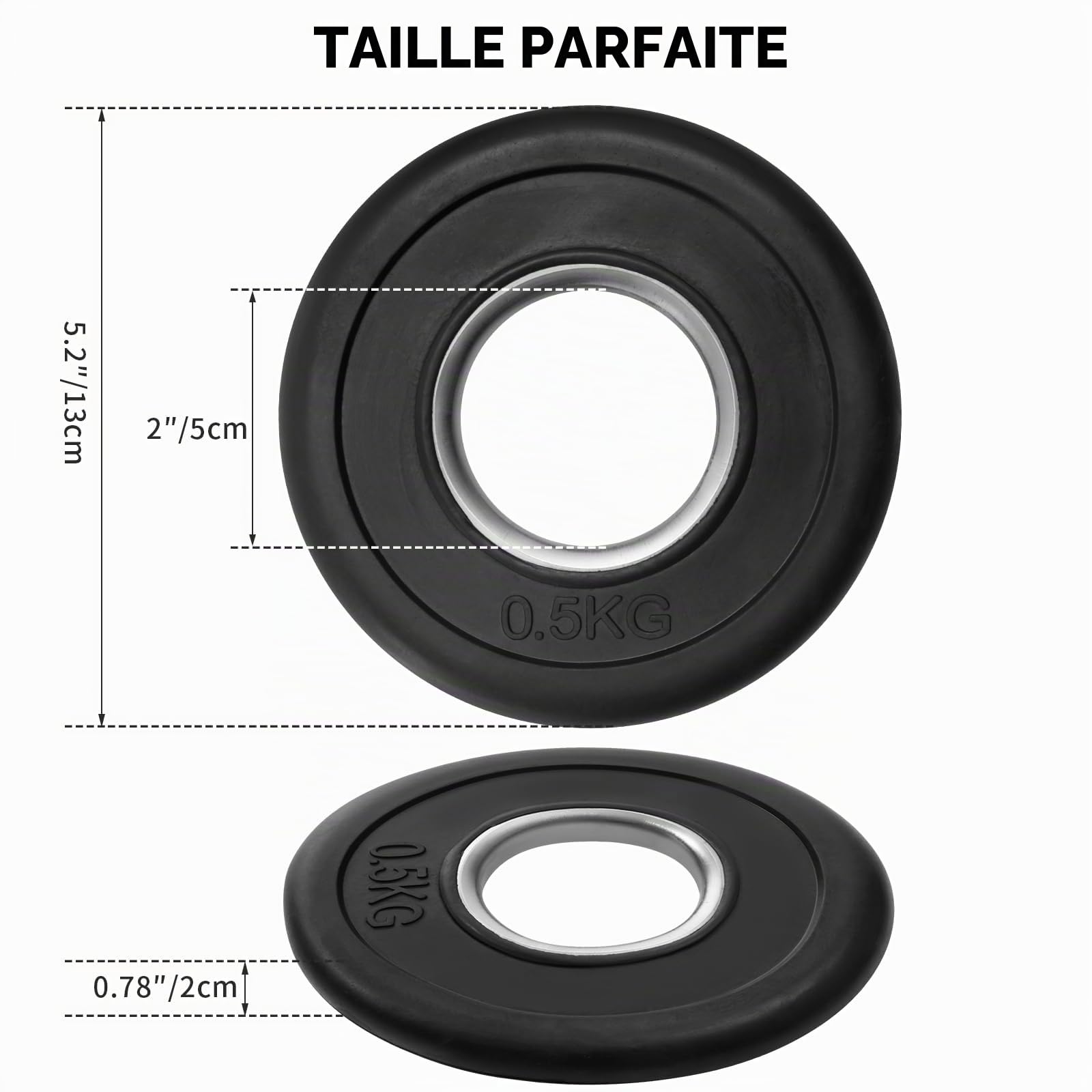 KK Weight Plates Cast Iron Barbell Weight Set – 2’’ Hole Weight Plate Set For Women & Men - Non- Slip, Durable & Long-Lasting Olympic Weight Plates