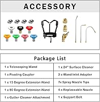 Vista 2 de janz Limpiador de superficies Pro de 24 pulgadas y varita telescópica Pro de 24 pies