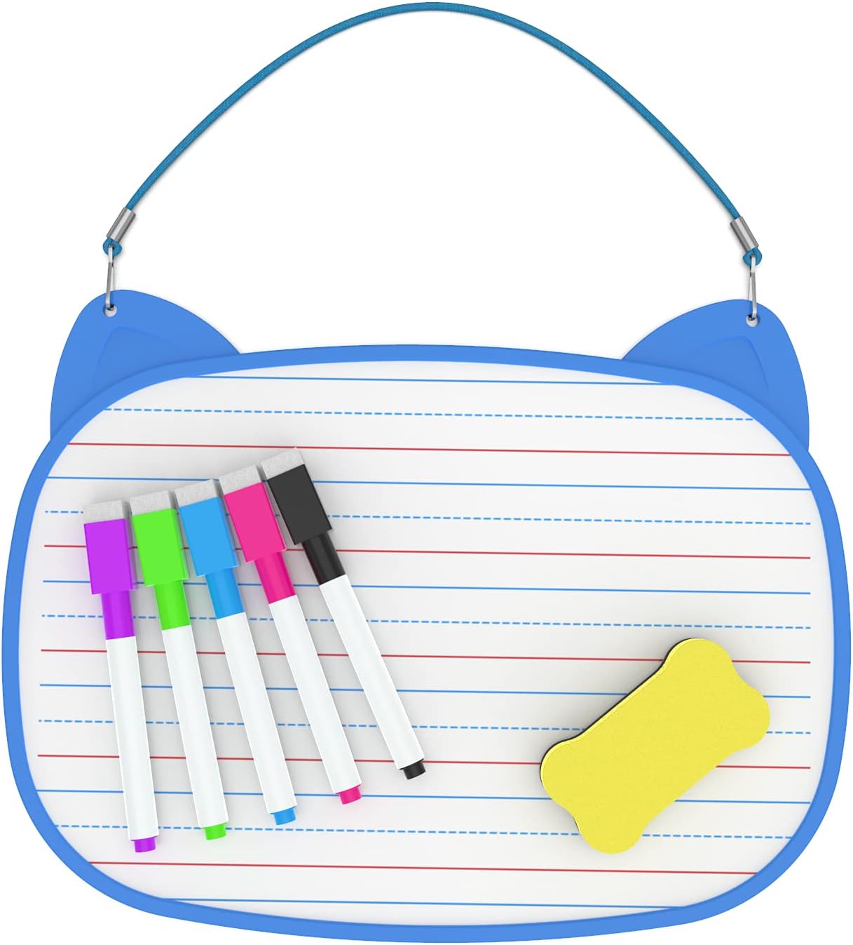 Small Dry Erase White Board 11.5x8" with 5pcs Dry Erase