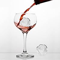 Vista 6 de Bandeja para cubitos de hielo, Mikiwon bandejas para cubitos de hielo en forma de rosa de 2 pulgadas con tapas, molde para bolas de hielo