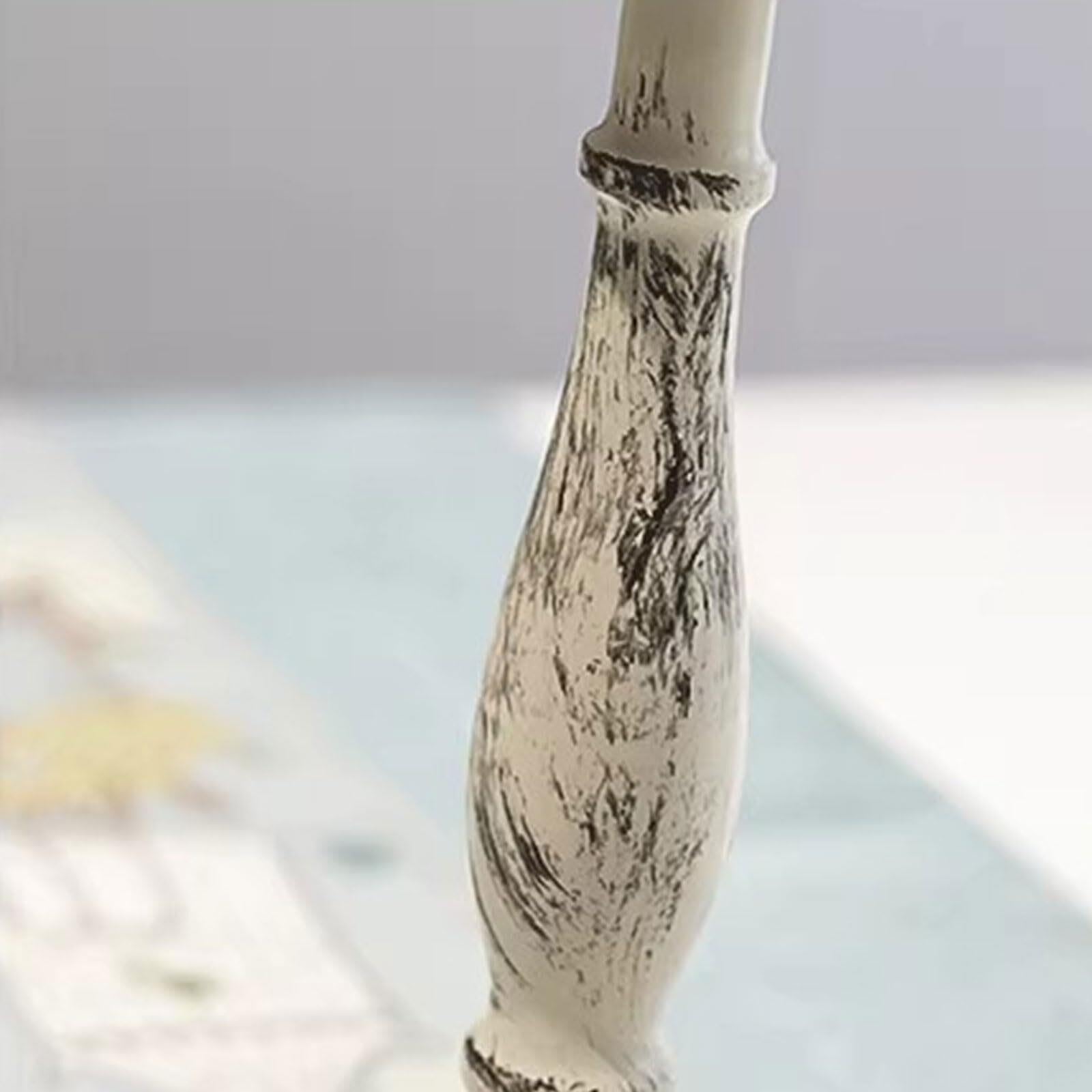 Kerzenhalter für Stabkerzen Kandelaber-Kerzenhalter, Tisch-Kerzenständer Wohnzimmer-Deko(White,5 Arms)