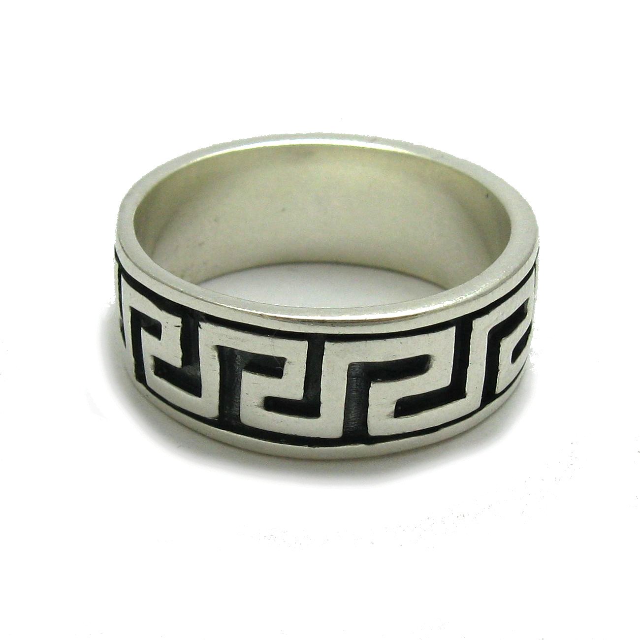 Sterling silber ring Mäander solide 925 Empress Größe 47-75 R000058