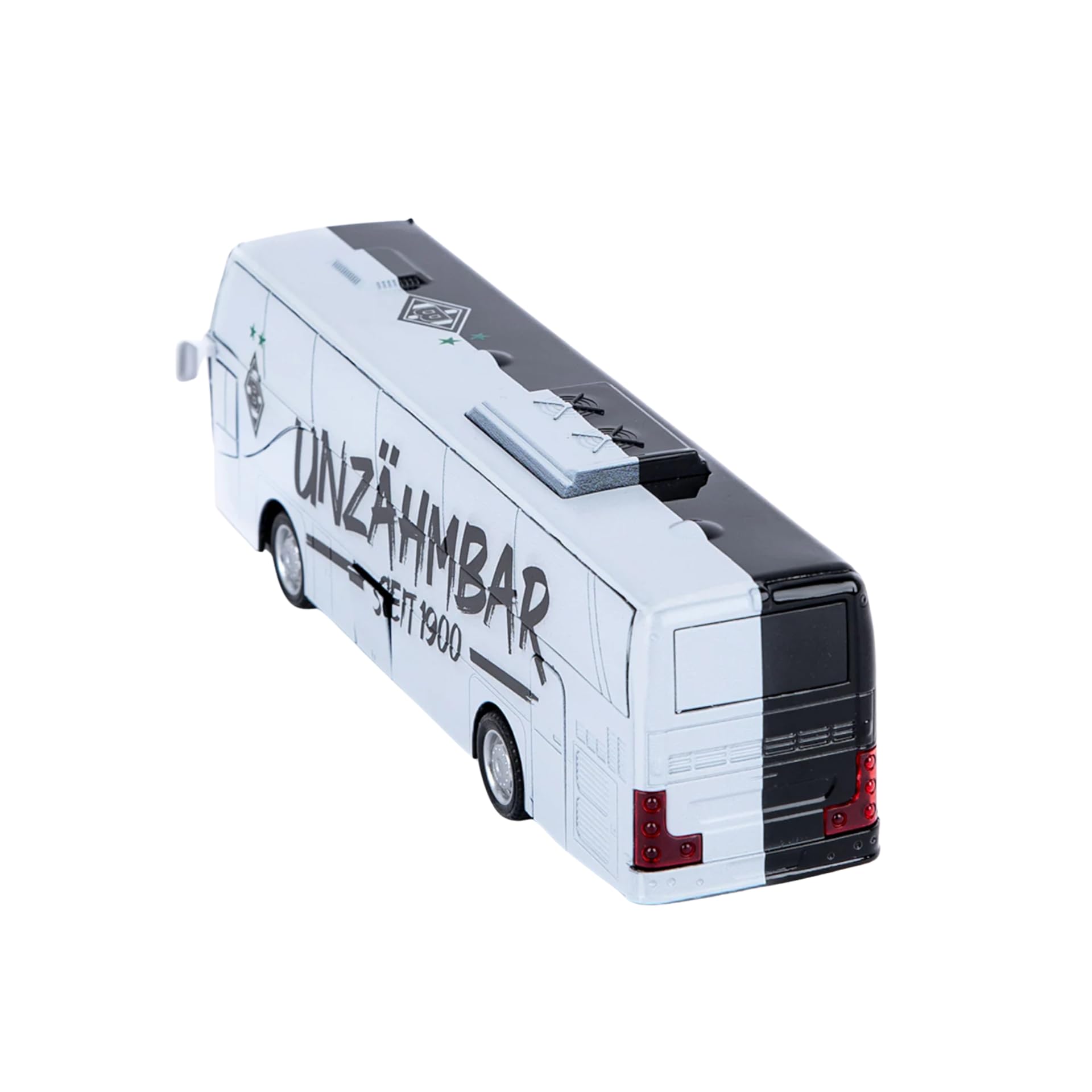 Borussia Mönchengladbach Mannschaftsbus Spielzeug | Offizieller Fanartikel Fohlenshop | Gladbach Bus mit Sound & Rückziehfunktion, Kinder Spielzeugbus
