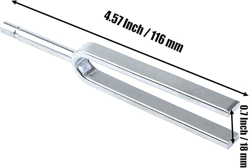 Miniatura 3 de Chinflly Tenedor de afinación, tenedor de afinación A440Hz, herramienta de afinación estándar, afinador de guitarra de violín, instrumento musical