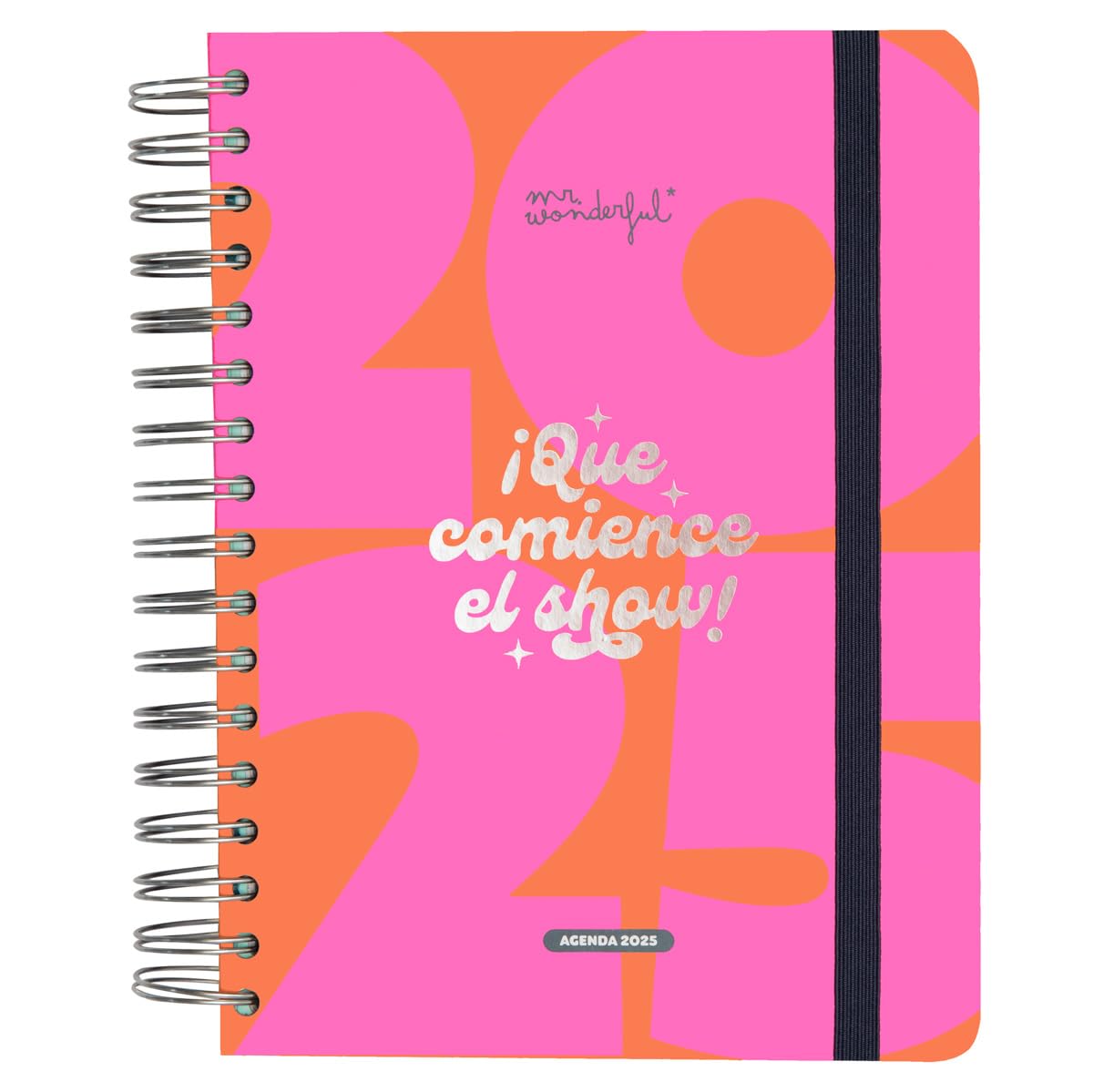 Mr. Wonderful - Wonder 2025 Daily Planner - Let the show begin! - Includes 8 sheets of stickers and sticky notes with shapes